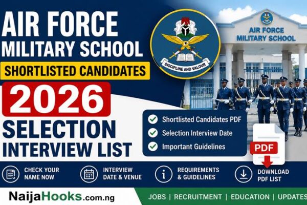 Air Force Military School Shortlisted Candidates 2026 – Selection Interview List