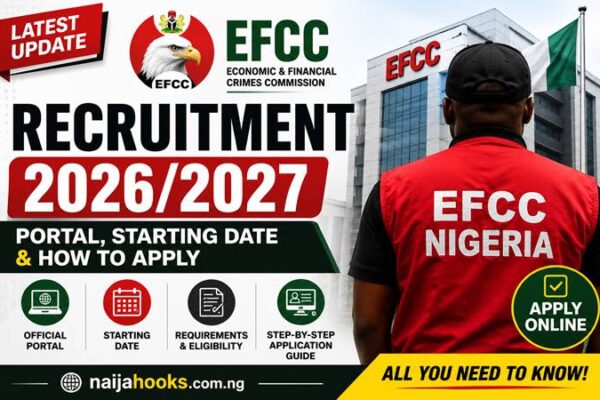 EFCC Recruitment 2026/2027 – Latest Updates on Portal, Starting Date and Application Process