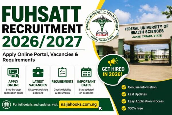 FUHSATT Recruitment 2026/2027 – Application Portal, Vacancies & How to Apply