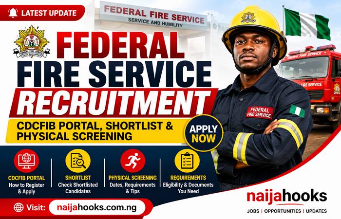 Federal Fire Service Recruitment 2026 – CDCFIB Portal Now Open for Shortlisted Candidates