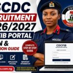 NSCDC Recruitment 2026 – CDCFIB Portal Login and Application Guide