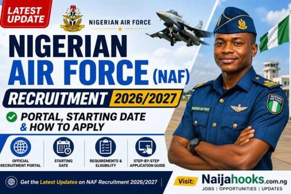 Nigerian Air Force (NAF) Recruitment 2026/2027 – Starting Date, Application Portal and Requirements