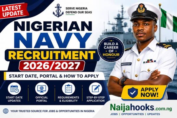 Nigerian Navy Recruitment 2026/2027 – Start Date, Portal and Application Guide